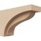 Ekena Millwork 4"W x 12"D x 8"H Classic Helena Rough Cedar Woodgrain TimberThane Corbel, Primed Tan CORUR04X12X08HELRCPR - alternate 1